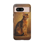 Abyssinian Warm Ticked Portrait Art Tough Phone Case