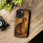 Abyssinian Warm Ticked Portrait Art Tough Phone Case