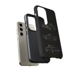 Black Silverado Classic Pickup Tough Phone Case for Chevy Truck Fans