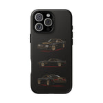 Trans Am Phone Case Black Gold, Three-View Vector Tough Cover