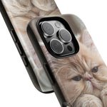 Persian Kitten Phone Case, Sleepy Macro Close-Up Portrait Cover