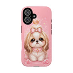 Shih Tzu Princess Kawaii Chibi Puppy Pet Dog Art Tough Phone Case