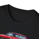 Red 1965 GTO Car Illustration T-Shirt | Classic Muscle Car Trio Tee