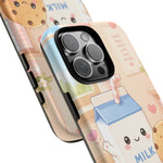 Milk Cookie Phone Case Cute Food Kawaii Tough Cover Gift Art