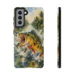 Peacock Bass Fishing Phone Case Angler Tough Cover Gift Art