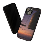 Temple Bell Sunset Phone Case Japan Zen Tough Case