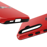 Red Classic Corvette C1 Illustration phone case | Retro Car Tough Case