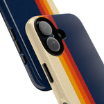 Retro Rainbow Stripe Phone Case | Tough Phone Case