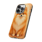 Pomeranian Tiny Fox Fluffy Art Tough Phone Case