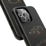 Trans Am Phone Case Black Gold, Three-View Vector Tough Cover