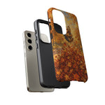 Yorkshire Terrier Jumping in Autumn Leaves Tough Case | Fall Dog Phone Cover