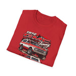 1972 GMC Jimmy SUV Retro Stack T-Shirt — Vintage Off-Road 4x4 Truck Tee