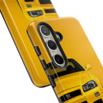 Yellow Skyline Phone Case, R34 GTR 90s JDM Legend Tough Cover for Men Gift