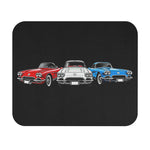 1961 Corvette Red White Blue Classic Chevy Sports Car Artwork Gaming Mouse Pad