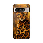 Bengal Cat Wild Spots Gold Art Tough Phone Case