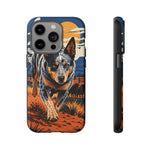 Blue Heeler Australian Cattle Dog Art Tough Phone Case