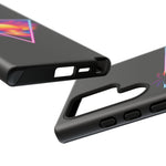 Synthwave Sunset Triangle Phone Case Retro Vaporwave Case