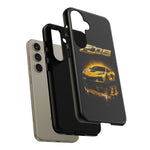 Z06 Corvette Phone Case, Yellow Neon Chrome Studio Cover