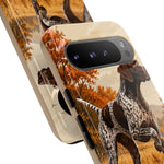 German Shorthaired Pointer Pointing Art Tough Phone Case