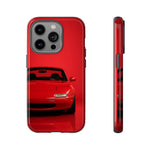 Red Miata Phone Case, NA MX5 90s JDM Roadster Tough Cover