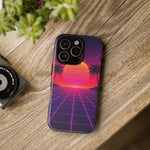 Classic Grid Sunset Vaporwave Art Tough Phone Case