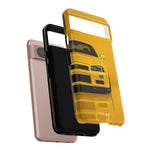 Yellow Skyline Phone Case, R34 GTR 90s JDM Legend Tough Cover for Men Gift