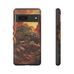 Land Cruiser FJ40 Classic 4x4 Red Rock Canyon Art Tough Phone Case