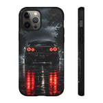 Night Rain R34 Skyline Car phone case | Sports Car Rear Lights, Reflective Road