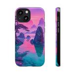 Japanese Landscape Rocks Water Vaporwave Phone Case – Nature Aesthetic