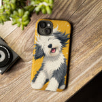 Sheepdog Hair Flip Phone Case Funny Dog Lover Gift