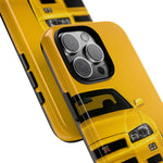 Yellow Skyline Phone Case, R34 GTR 90s JDM Legend Tough Cover for Men Gift