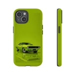 Green Cuda Muscle Car phone case for Gear Heads