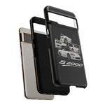 White S2000 Roadster Collage JDM Tough Phone Case Cover Gift