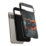 1966 GTO Orange Rainy City Tough Phone Case Cover Gift Art