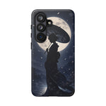 Geisha Parasol Moonlight Art Tough Phone Case