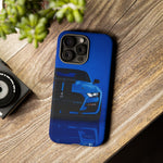 Blue Mustang Art Phone Case, GT500 American Muscle Car Tough Cover for Men