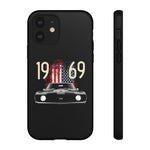 1969 Camaro SS American Flag Tough Phone Case Cover Gift Art