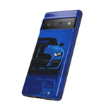 Blue Mustang Art Phone Case, GT500 American Muscle Car Tough Cover for Men