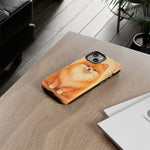 Pomeranian Tiny Fox Fluffy Art Tough Phone Case