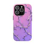 Chrome Thorn Vine Phone Case Vaporwave Tough Cover