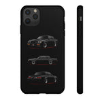 Black GNX Phone Case, Three-View Muscle Car Vector Tough Cover