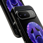 Glitch Sad Face Phone Case, Anime Melt Static Tough Cover