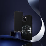 Black Sports Car Illustration 2023 Challenger SRT phone case | Car Drift Reflection
