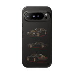 Trans Am Phone Case Black Gold, Three-View Vector Tough Cover