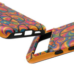 Peace Love Rainbow Spiral Art Tough Phone Case