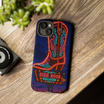 Neon Cowboy Boot phone case | High Noon Saloon design