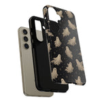 Vintage Ghost Pattern phone case | Halloween spooky stars design
