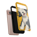 Sheepdog Hair Flip Phone Case Funny Dog Lover Gift