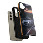 Skyline GT-R R34 White Nurburgring Speed Art Tough Phone Case