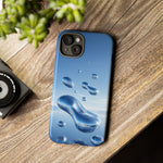 Floating Chrome Water Droplets Phone Case Tough Cover